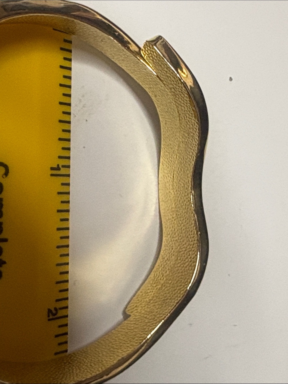 Gold Wave-Design Bangle Bracelet - Women Jewelry - Picture 4 of 4